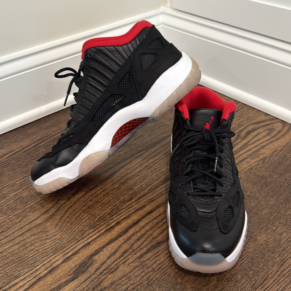Jordan Black and Red Sneakers
